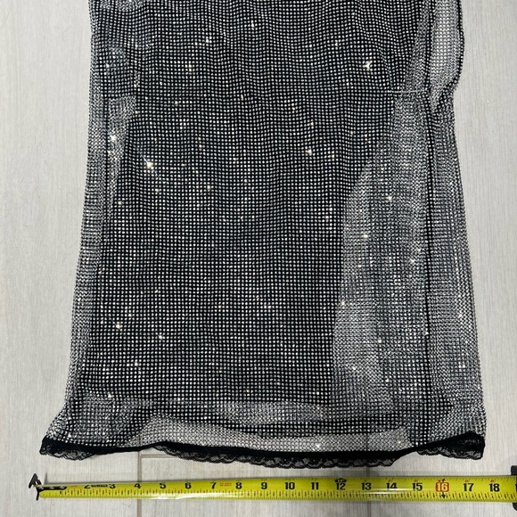 Prada Embroidered rhinestone mesh dress - Picture 6 of 7